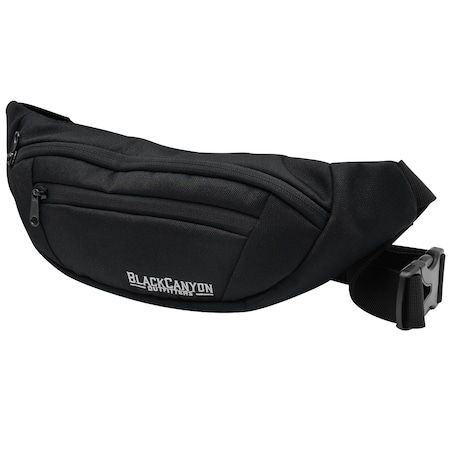 Blackcanyon Outfitters 14.5-Inch Polyester Waist Pack, Black BCO3170
